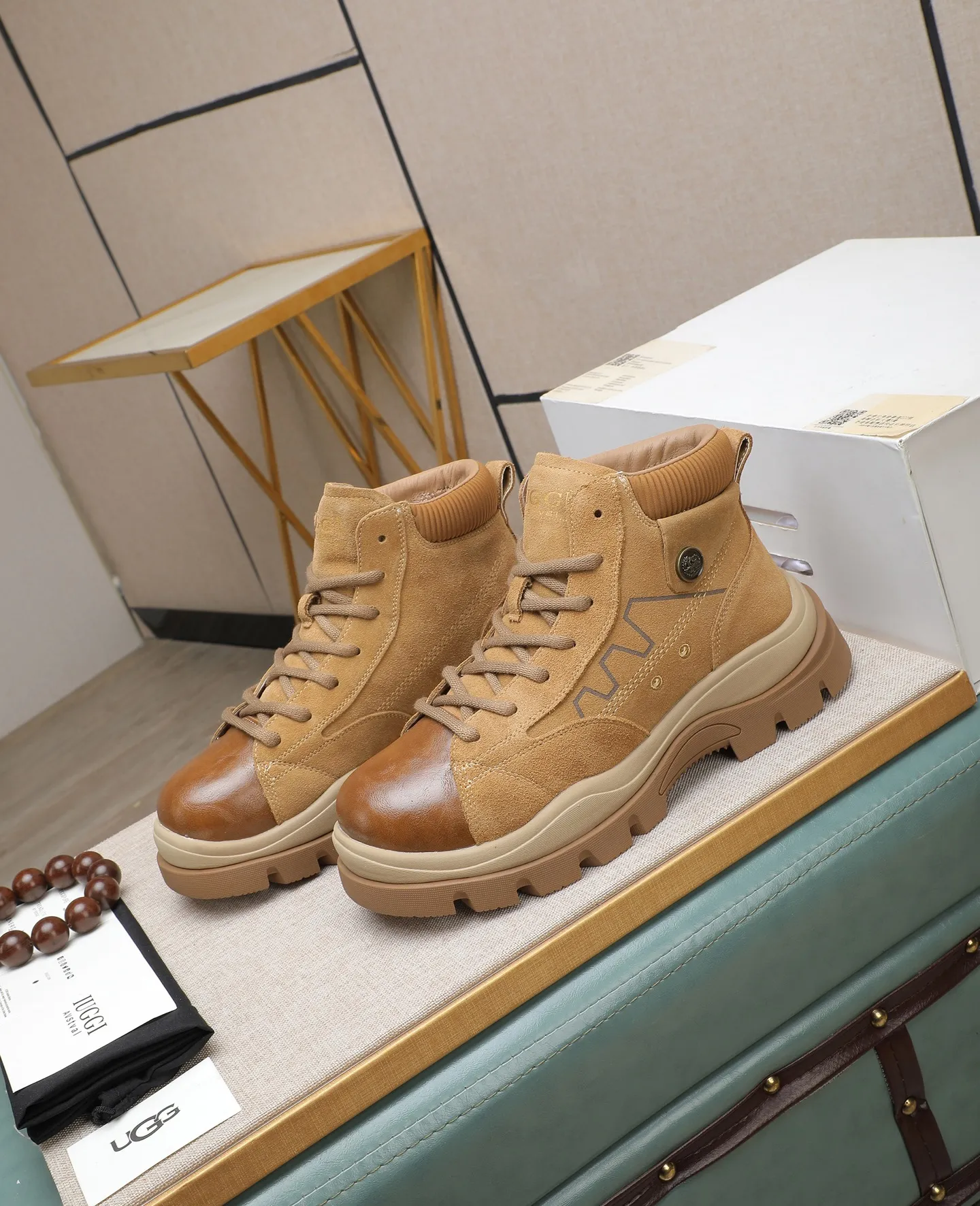 Men's shoes 💰640 IUGGI new retro presbyopia men's shoes, casual and versatile, full of high-end sense, fashionable, luxury and personalized style, joint style, retro presbyopia factor, full of handsome style, first layer suede cowhide, lining wool, rubber outsole, light and non-slip size: 39-44
